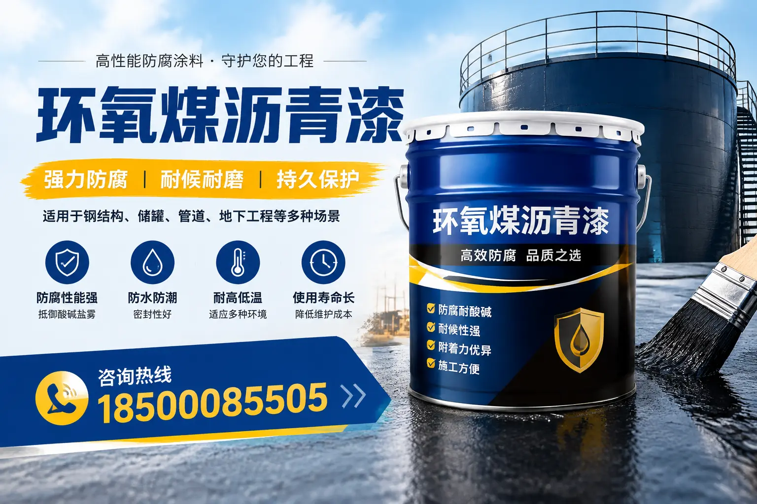 环氧煤沥青漆在工业中的应用，湛江企业的选择